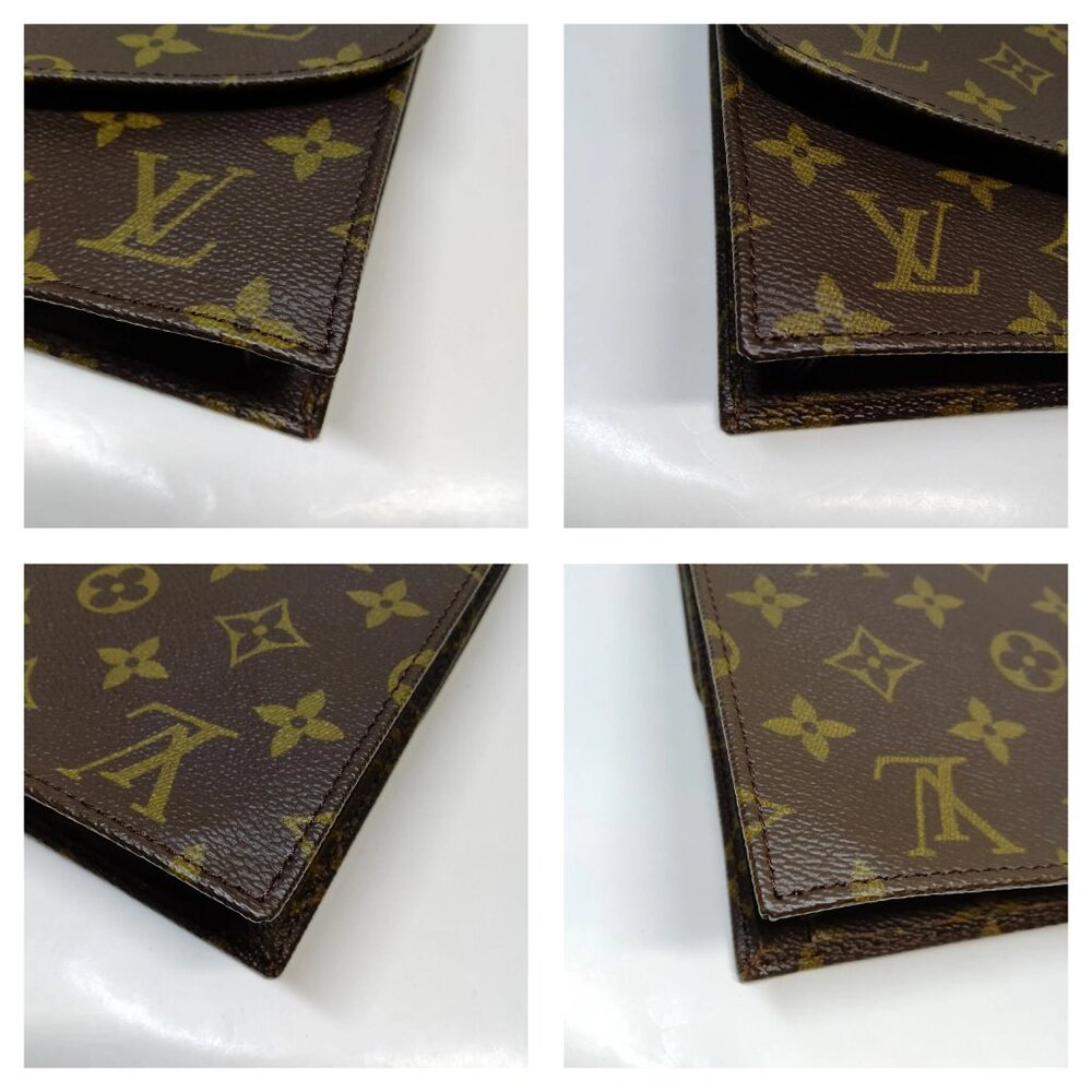 Authentic Louis Vuitton Pochette Rabat Brown Monogram Clutch Bag mn520-022826 - Picture 6 of 16